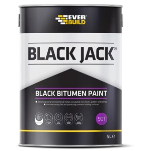 Everbuild 901 Black Bitumen Paint, 5L